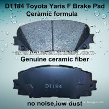 D1184 Toyota Yaris brake pad